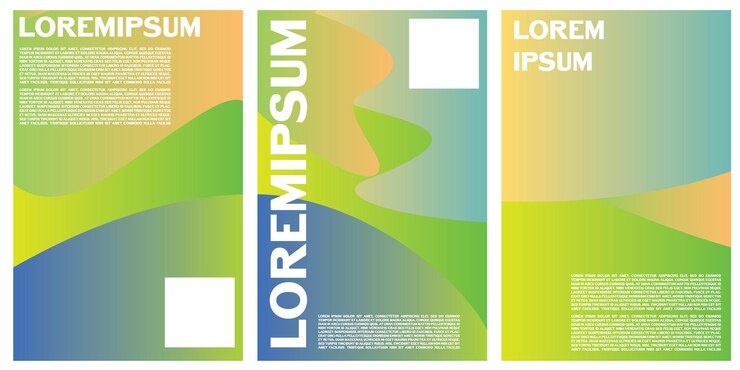 Plantilla de fondo de banner rectangular