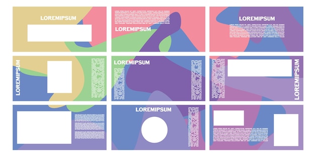 Plantilla de fondo de banner rectangular