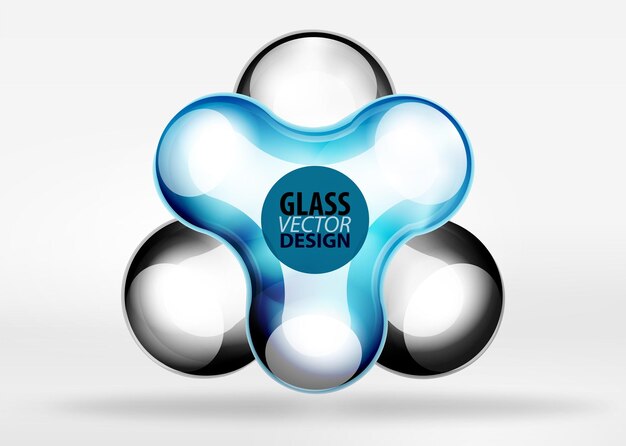 Plantilla de fondo de burbuja techno digital vector fondo abstracto de negocios o tecnología