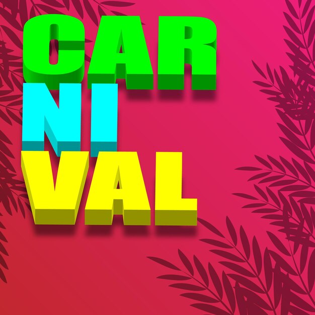 plantilla de fondo de carnaval publicación en las redes sociales