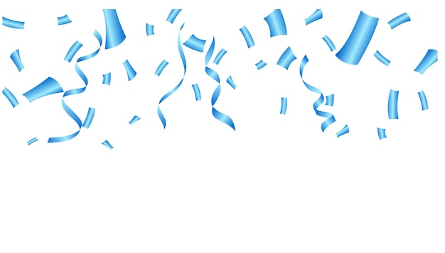 plantilla de fondo para la celebración de la fiesta de confeti azul