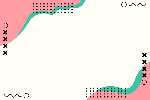 Plantilla de fondo con círculo ondulado y punto verde