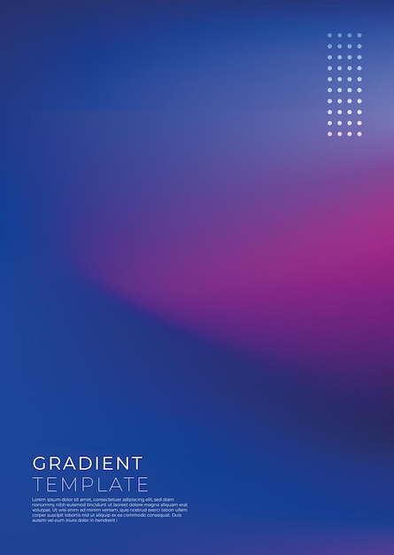 plantilla de fondo de cobertura de gradiente vectorial