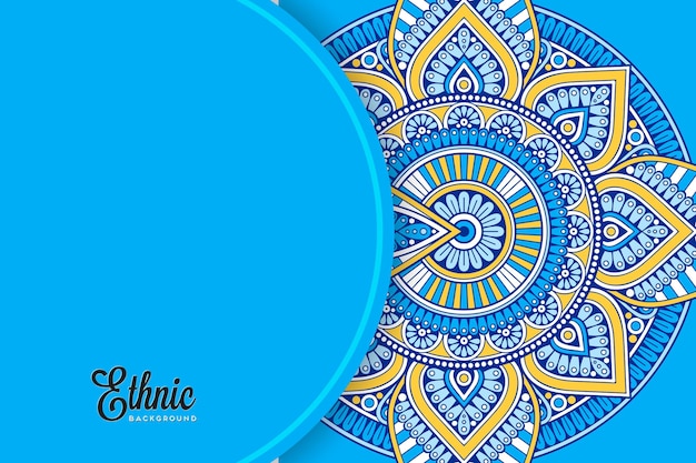 plantilla de fondo colorido mandala