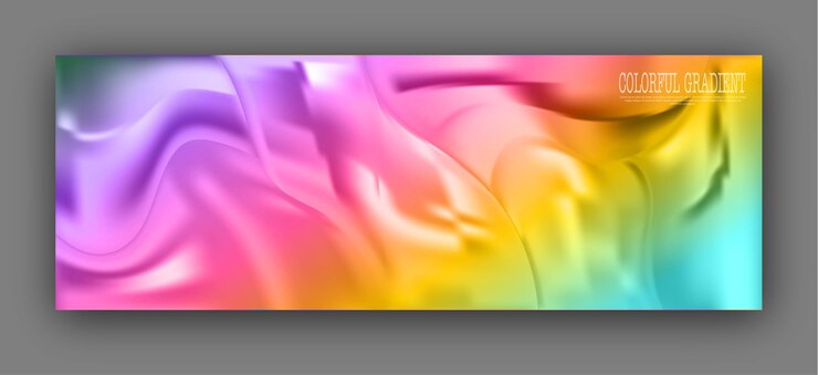 Vector plantilla de fondo degradado colorido para diseño web interior de banner de póster e ideas creativas