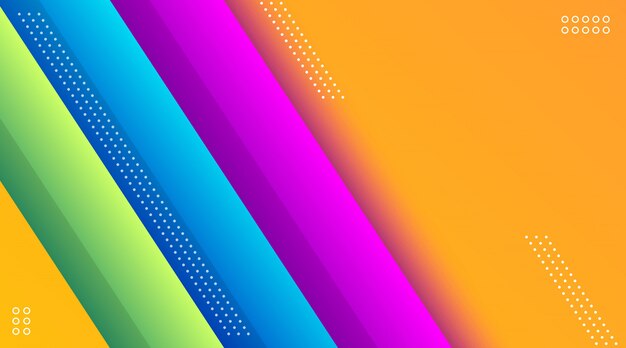 Plantilla de fondo degradado colorido geométrico