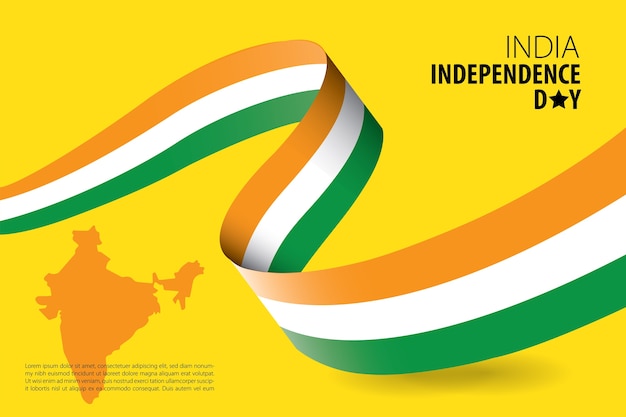 Plantilla de fondo de día de la independencia de la India