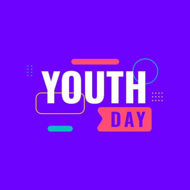 plantilla de fondo de diseño del día de la juventud