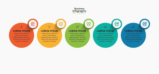 Plantilla de fondo de diseño de infografía empresarial