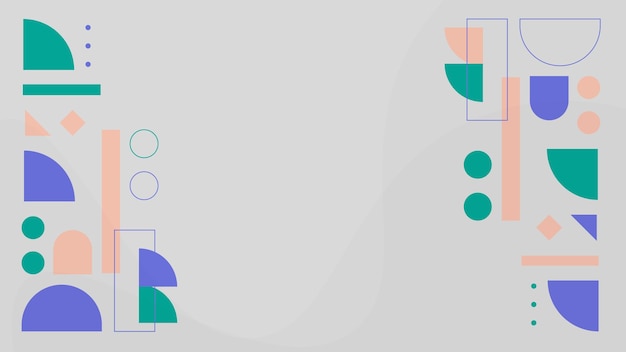 Plantilla De Fondo De Diseño Plano De Banner Degradado De Formas Geométricas Abstractas Coloridas Blancas Blog Moderno