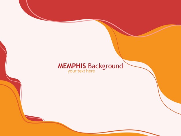 plantilla de fondo de estandarte de estilo Memphis