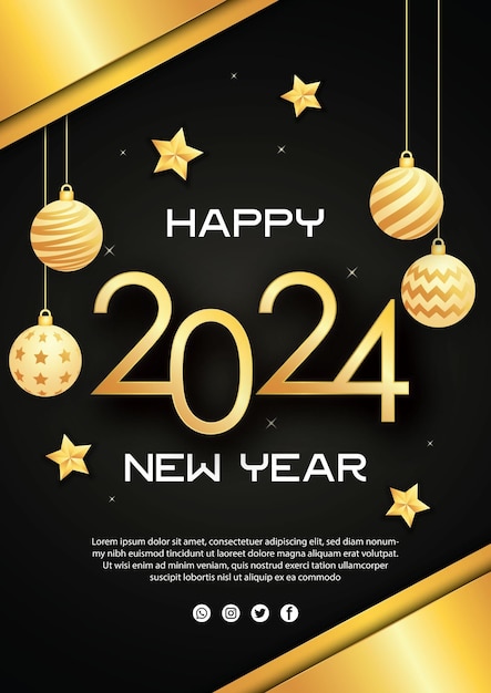 Plantilla de fondo feliz año nuevo