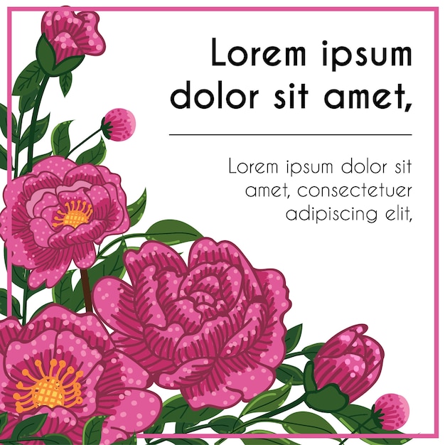 plantilla de fondo de flor morada