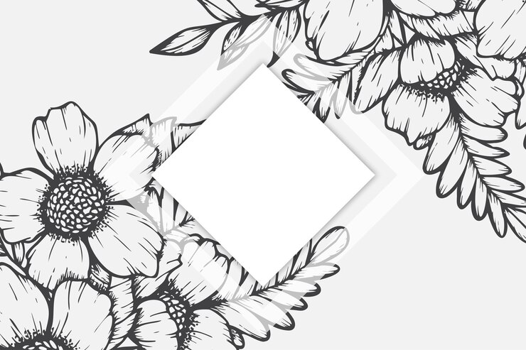 Vector plantilla de fondo floral abstracta y de moda