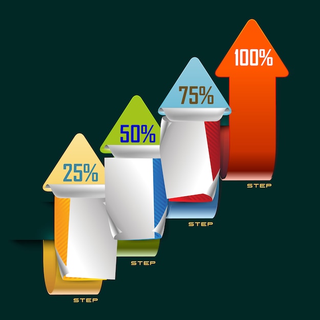 Plantilla de fondo gráfico de información