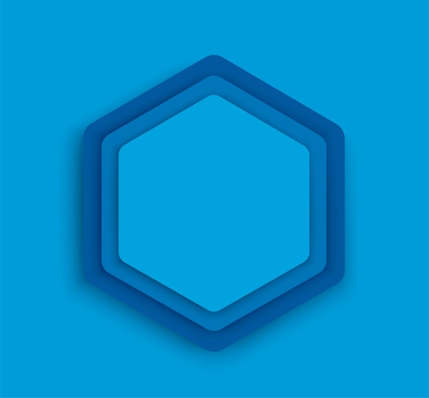 Plantilla de fondo hexagonal azul