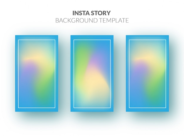 Plantilla de fondo de historia de instagram con hermoso degradado