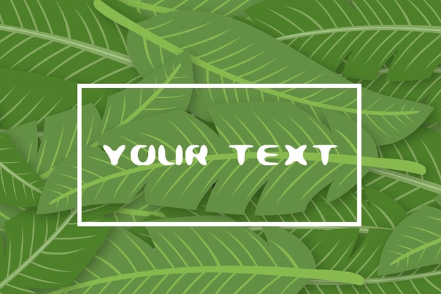 plantilla de fondo de hoja verde estilo ins