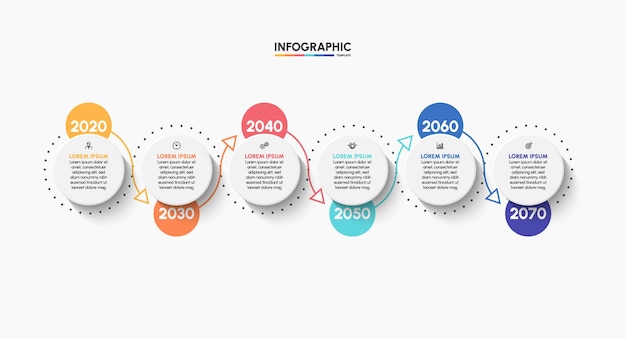 Plantilla de fondo de infografía empresarial