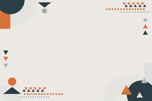 Plantilla de fondo con línea ondulada y compleja naranja