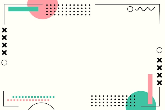 Plantilla de fondo con línea ondulada y rosa