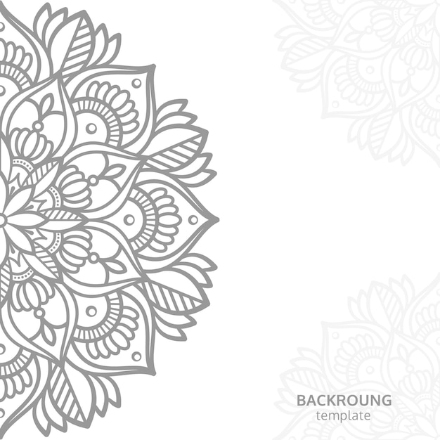 Vector plantilla de fondo de mandala