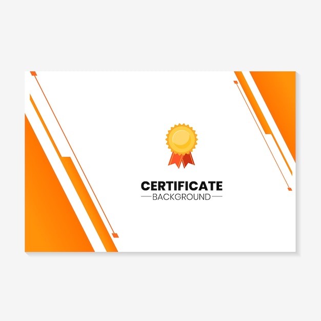 Plantilla de fondo minimalista moderna para el diseño de certificados