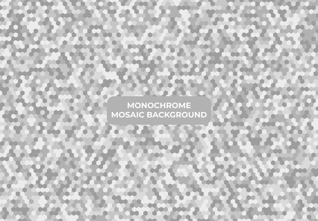 plantilla de fondo de mosaico monocromo