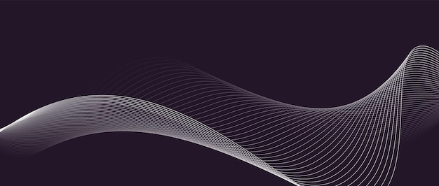 plantilla de fondo ondulado de vector de fondo abstracto oscuro