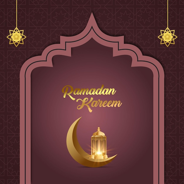 Plantilla de fondo de oraciones comunitarias del festival islámico ramadan kareem