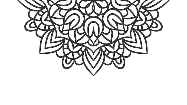 Plantilla de fondo de ornamento redondo mandala