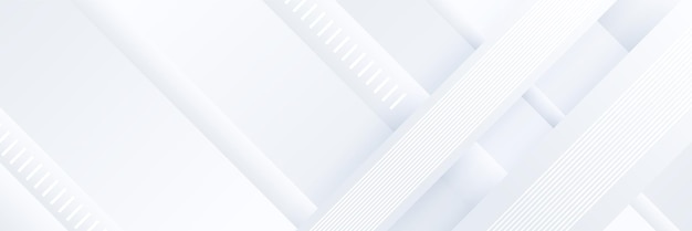 Plantilla de fondo de patrón de banner de diseño gráfico abstracto de vector blanco