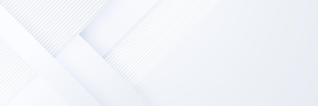 Plantilla de fondo de patrón de banner de diseño gráfico abstracto de vector blanco