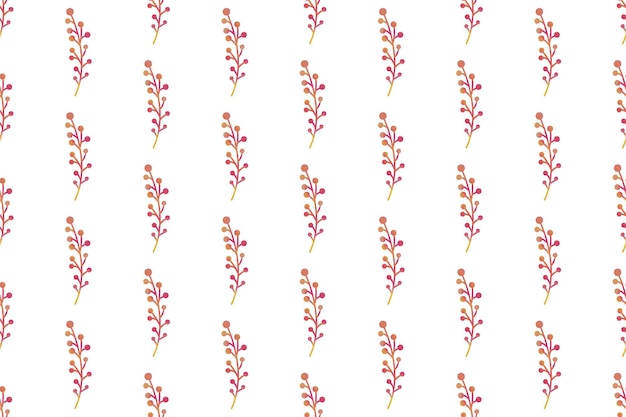 plantilla de fondo de patrón sin costuras floral de acuarela