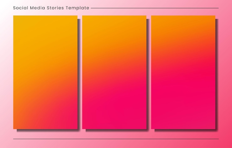 Vector plantilla de fondo de publicación de feed de historias de instagram