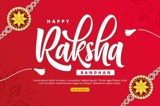 Plantilla de fondo de raksha bandhan