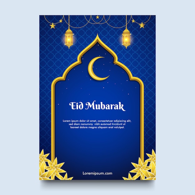 Plantilla de fondo de ramadán eid mubarak