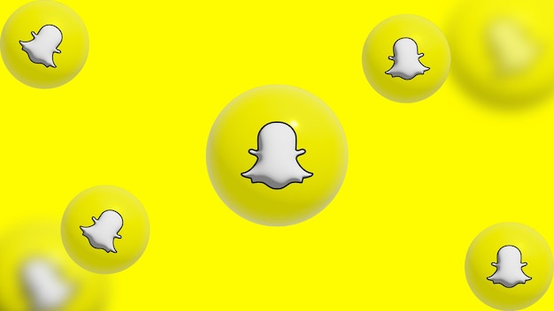 Vector plantilla de fondo de snapchat limpio 3d