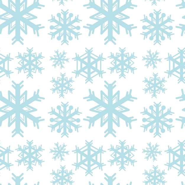 Plantilla de fondo transparente con copos de nieve azules
