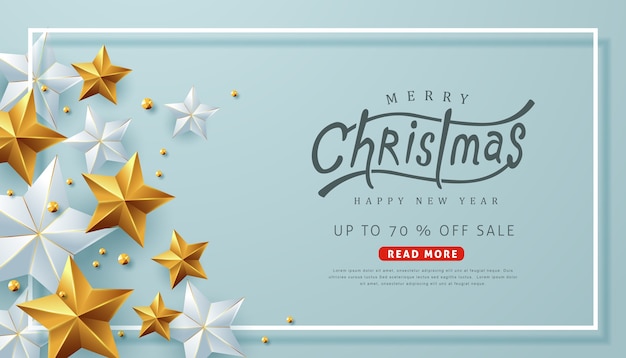 Plantilla de fondo de venta de feliz navidad