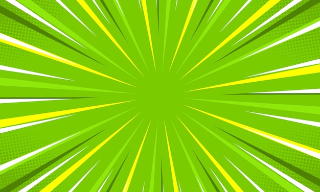 Plantilla de fondo verde historieta cómica