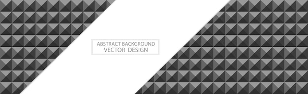 Plantilla de fondo web negro panorámico de muchos cuadrados idénticos Vector