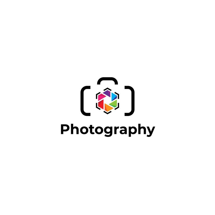 plantilla de formato vectorial del icono de la fotografía de la cámara