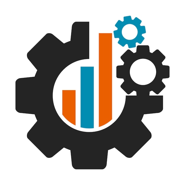 plantilla de gestión de logotipo de negocio icono de identidad de marca aislado resumen gráfico vectorial