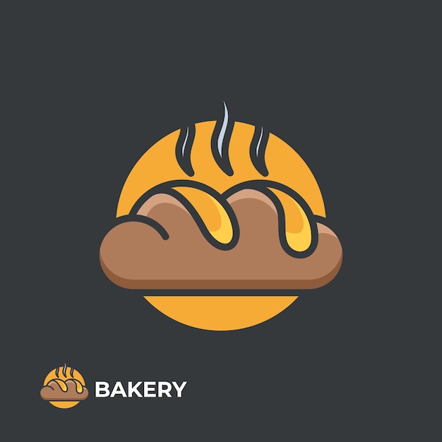 Plantilla gráfica de vector de ilustración del logotipo de panadería