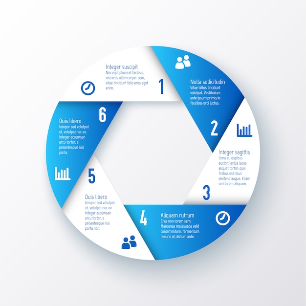 Plantilla de un gráfico circular