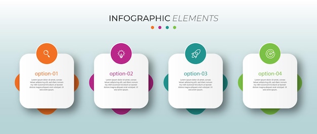 Plantilla de gráfico de infografías