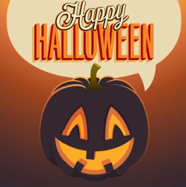 Plantilla gratuita de diseño vectorial de Halloween