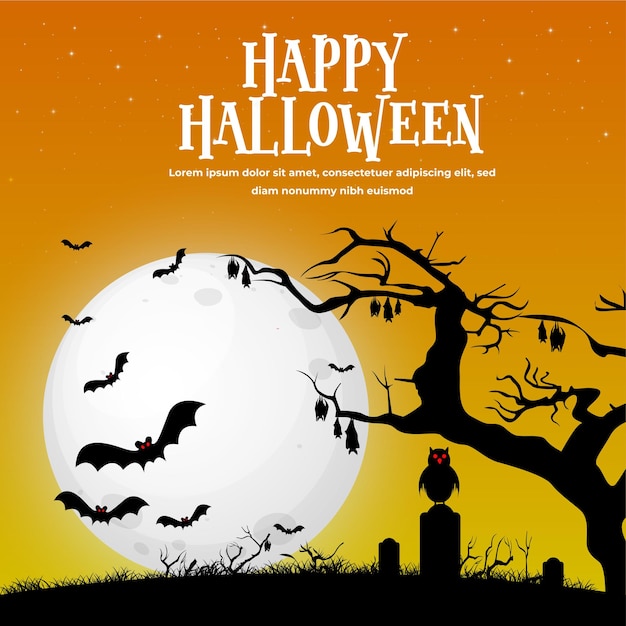 Plantilla gratuita de diseño vectorial de Halloween