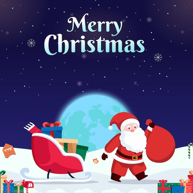 plantilla gratuita de diseño vectorial de Navidad